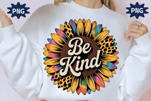 Download Be Kind Sunflower with Colorful Petals - Premium Resources