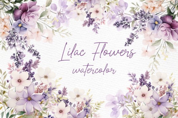 Download Watercolor Lilac Flowers Png Spring Png - Spring png Collection