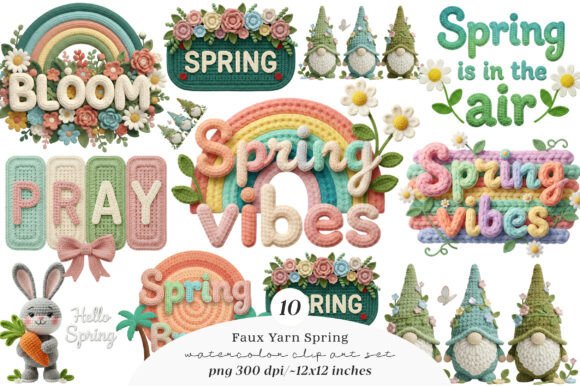 Download Spring Png - Faux Yarn Spring Vibes - Spring png Collection