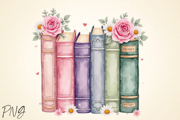 Download Books Flowers Sublimation, Spring PNG - Spring png Collection