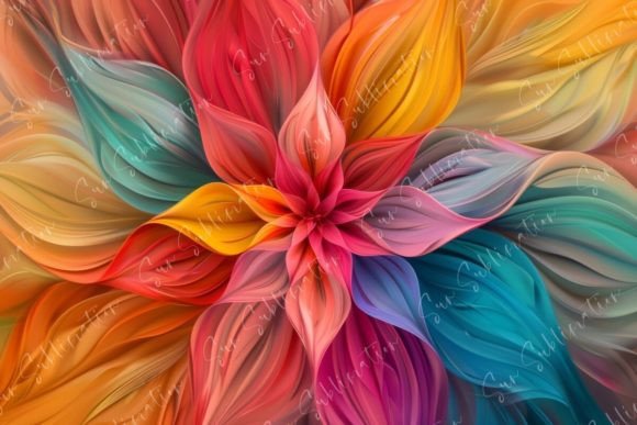 Download Colorful Abstract Flower - Premium Resources