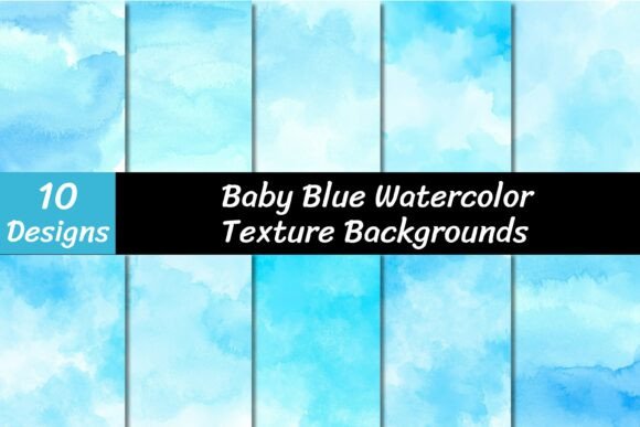 Download Blue Watercolor Backgrounds Set - Background Collection